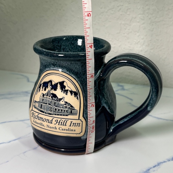 Richmond Hill Inn Hand-Thrown Pottery Coffee Mug with Handle Asheville NC - Picture 9 of 9